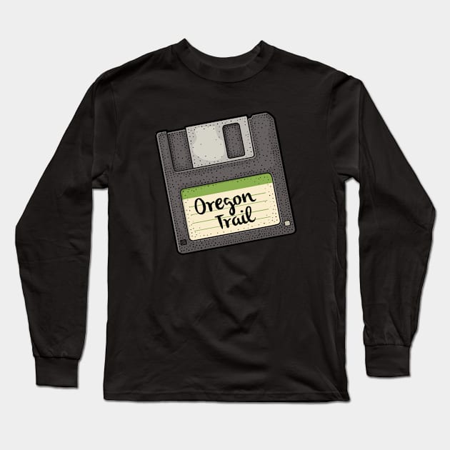 1.44 mb retro gamer Long Sleeve T-Shirt by barrettbiggers